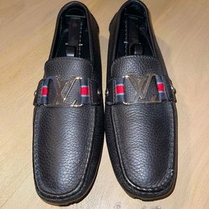 Black Leather Louis Vuitton Driver